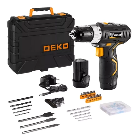 Дрель аккумуляторная в наборе DEKO GCD12DU3 SET5, 063-4147 купить в Надыме
