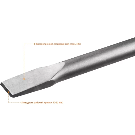 ЗУБР БУРАН, 35 х 400 мм, HEX 30, плоское зубило (29375-35-400) купить в Надыме