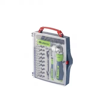 Отвертки реверсиные с набором бит, торцевых головок, 61 предм.,CrV Сибртех 13363 купить в Надыме