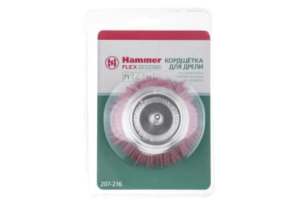 Кордщетка HAMMER чаша 75мм для дрели нейлон (207-216) купить в Надыме