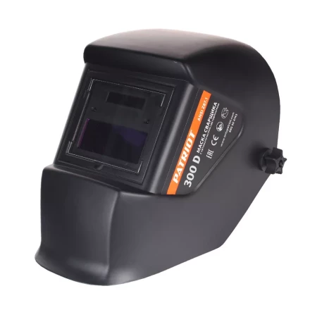 Маска сварщика 300D  хамелеон  светофильтр 90х35мм, картридж 110х90х9мм, защита 16DIN, затемнение 4/11DIN, вес 450гр   PATRIOT POWER купить в Надыме