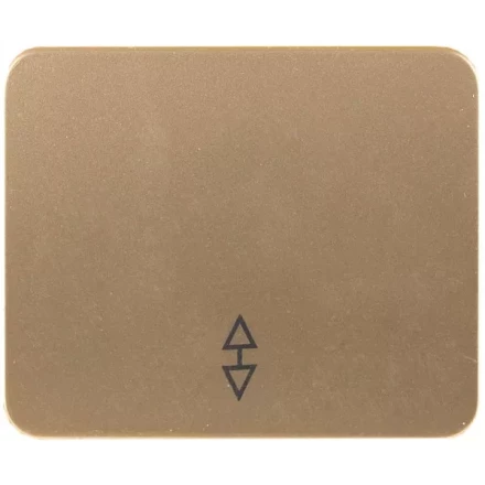 Выключатель СВЕТОЗАР "ГАММА" проходной, одноклавишный, без вставки и рамки, цвет золотой металлик, 10A/~250B SV-54137-GM купить в Надыме