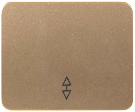 Выключатель СВЕТОЗАР "ГАММА" проходной, одноклавишный, без вставки и рамки, цвет золотой металлик, 10A/~250B SV-54137-GM купить в Надыме