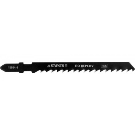 Полотна STAYER &quot;PROFI&quot;, T144D, для эл/лобзика, HCS, по дереву, ДВП, ДСП, EU-хвост., шаг 4мм, 75мм, 2шт 15984-4_z01 купить в Надыме