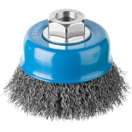 ЗУБР "ПРОФЕССИОНАЛ". Щетка чашечная для УШМ, витая стальная проволока 0,3мм, 75ммхМ14 35261-075_z02 купить в Надыме