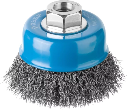 ЗУБР "ПРОФЕССИОНАЛ". Щетка чашечная для УШМ, витая стальная проволока 0,3мм, 75ммхМ14 35261-075_z02 купить в Надыме