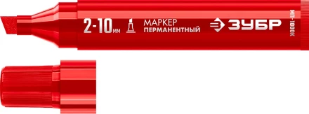 ЗУБР МП-1000К красный, 2-10 мм, клиновидный перманентный марке (06333-3) купить в Надыме