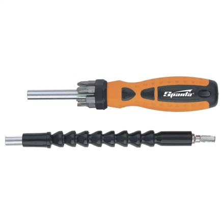 Отвертка телескопическая набор бит 6 шт. магнитный стержень,гибкий привод 1 шт. SPARTA 115575 купить в Надыме