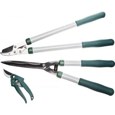 Набор RACO для ухода за деревьями и кустарниками: Сучкорез 540мм, кусторез 520мм, секатор 190мм 4212-59/103B купить в Надыме