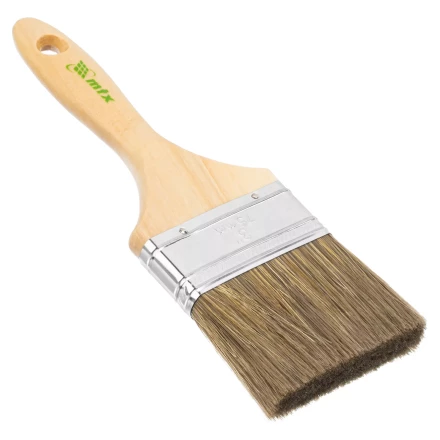 Кисть плоская "Евро" 3", смешанная щетина, деревянная ручка MTX 83081 купить в Надыме
