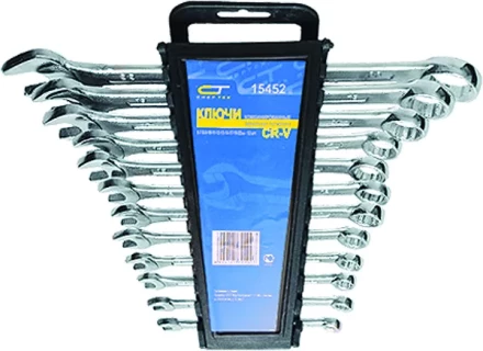 Набор ключей комбинированных 6 - 22 мм CrV 12 шт. СИБРТЕХ 15452 купить в Надыме