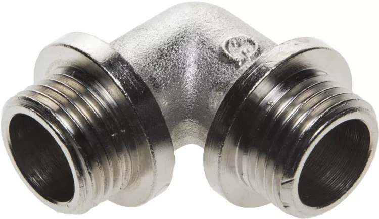 Уголок GENERAL FITTINGS с упором, никелированная латунь, ш/ш, 1/2" 51072-S/S-1/2 купить в Надыме