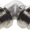 Уголок GENERAL FITTINGS с упором, никелированная латунь, ш/ш, 1/2" 51072-S/S-1/2 купить в Надыме