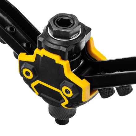 Заклепочник двуручный, заклепки 2,4-3,2-4,0-4,8-6,4 мм Denzel 40500 купить в Надыме