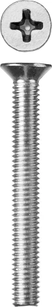 Винт ЗУБР "МАСТЕР" DIN 965, класс прочности 4.8, оцинкованный, M6x50мм, 5кг 303110-06-050 купить в Надыме