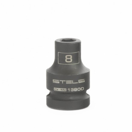 Головка ударная шестигранная 8 мм 1/2&quot; CrMo Stels 13900 купить в Надыме