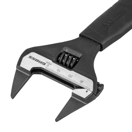 Ключ разводной, 200 мм Gross 15573, CrV, ультратонкие губки купить в Надыме