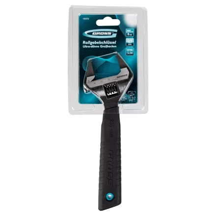 Ключ разводной, 200 мм Gross 15573, CrV, ультратонкие губки купить в Надыме
