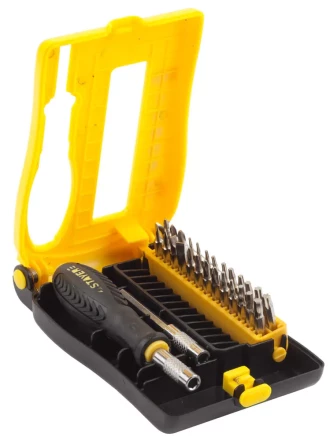 Набор STAYER: Отвертки для точных работ, Cr-V, Cr сменные биты, обрезиненная рукоятка, 28предметов 25614-H28 купить в Надыме