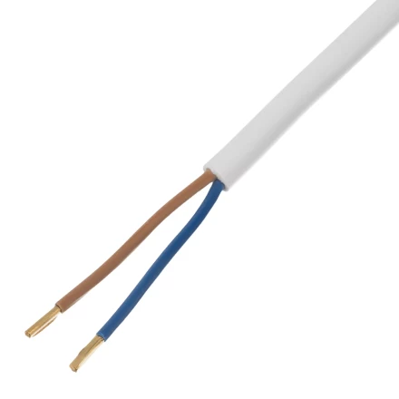 Шнур сетевой Denzel Energy Series, ПВС, 3 м, 2 x 1,5 мм, с неразборной вилкой, белый, 3 м, 37672 купить в Надыме