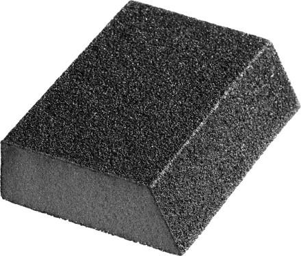 Губка шлифовальная STAYER &quot;MASTER&quot; угловая, зерно - оксид алюминия, Р120, 100 x 68 x 42 x 26 мм, средняя жесткость 3561-120 купить в Надыме