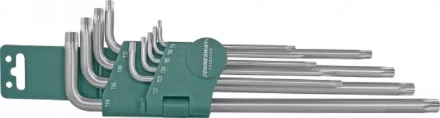 Набор ключей угловых Torx EXTRA LONG T9-Т50 10предметов Jonnesway H12S110S 48067 купить в Надыме