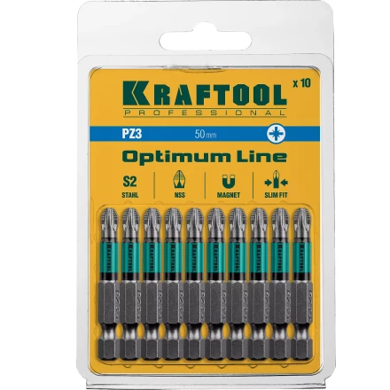 Биты KRAFTOOL OPTIMUM PZ 26124-3-50-10 купить в Надыме