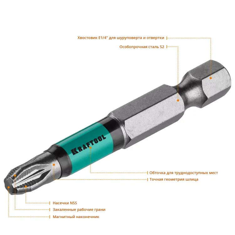 Биты KRAFTOOL OPTIMUM PZ 26124-3-50-10 купить в Надыме