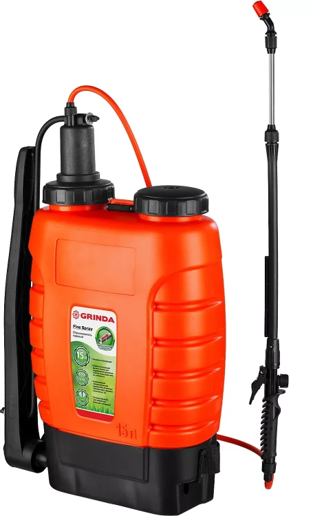 Опрыскиватель садовый GRINDA "Fine Spray", ранцевый, телескопический удлинитель, 15л 425216 купить в Надыме