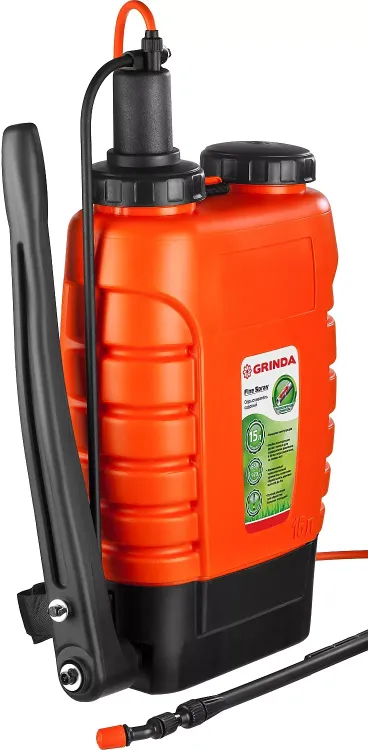 Опрыскиватель садовый GRINDA "Fine Spray", ранцевый, телескопический удлинитель, 15л 425216 купить в Надыме