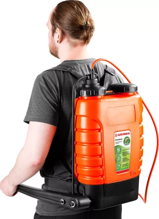 Опрыскиватель садовый GRINDA "Fine Spray", ранцевый, телескопический удлинитель, 15л 425216 купить в Надыме