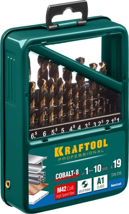 Наборы сверл по металлу HSS-Co 29656-H19 купить в Надыме
