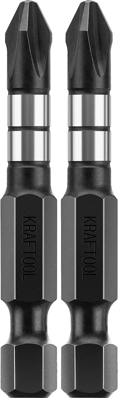 Биты для ударных шуруповертов KRAFTOOL Impact Pro PH 26191-2-50-S2