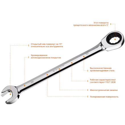 Наборы трещоточных комбинированных ключей Зубр серия ПРОФЕССИОНАЛ 27073-H12 купить в Надыме