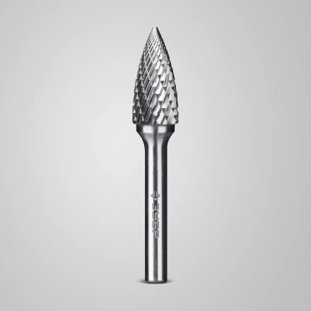 Зубр Твердосплавная борфреза G - парабола с острым углом, 12 х 25 мм (28806-12-25) купить в Надыме