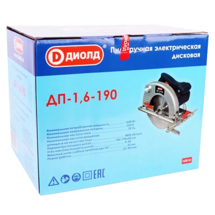 Дисковая пила Диолд ДП-1,6-190 купить в Надыме
