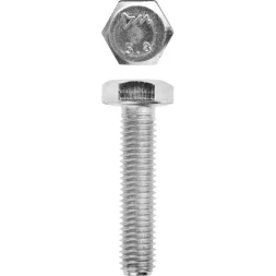Болт ЗУБР "МАСТЕР" с шестигранной головкой, ГОСТ 7798-70, класс прочности 5.8, оцинкованный, M10x45мм, 5кг 303080-10-045