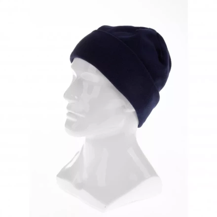 Шапка с отворотом из флиса для взрослых размер 56-57 синяя Россия Сибртех 68823 купить в Надыме