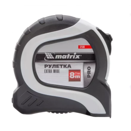 Рулетка Extra Wide 8 м x 27 мм двухкомпонентный корпус Pro Matrix 32586 купить в Надыме
