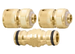 Набор для подключения шланга 1/2" (переходник 2 соединит.аквастоп) латунный PALISAD 66210