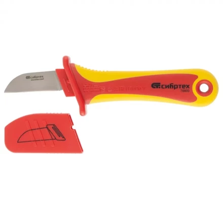 Нож диэлектрический до 1000 В прямая рабочая кромка полотна СИБРТЕХ 78800 купить в Надыме