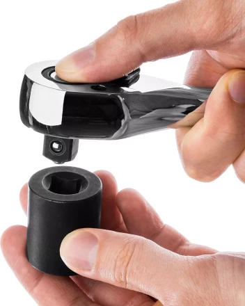 Трещотка для торцовых головок KRAFTOOL "EXPERT", Сr-V сталь, 72 зубца, цельнометаллическая, 1/2" 27793-1/2_z02 купить в Надыме