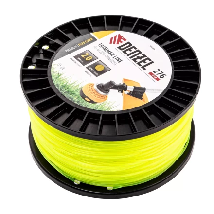 Леска для триммера круглая, 2,0мм х 276м, на DIN катушке FLEX CORD,  Denzel 96269 купить в Надыме
