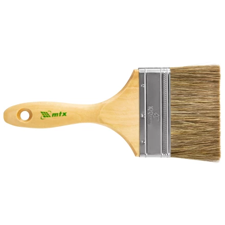 Кисть плоская "Евро" 4", смешанная щетина, деревянная ручка MTX 83082 купить в Надыме