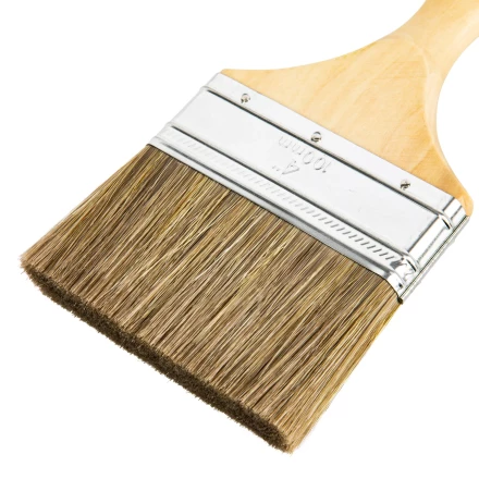 Кисть плоская "Евро" 4", смешанная щетина, деревянная ручка MTX 83082 купить в Надыме