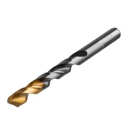 Сверло по металлу, 10 мм, HSS-Tin, Golden Tip, 8 шт. Denzel 717222 купить в Надыме