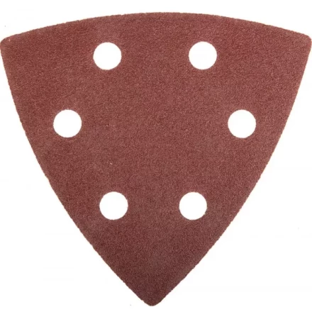 Треугольник шлифовальный ЗУБР "МАСТЕР" универсальный на велкро основе, 6 отверстий, Р100, 93х93х93мм, 5шт 35583-100 купить в Надыме