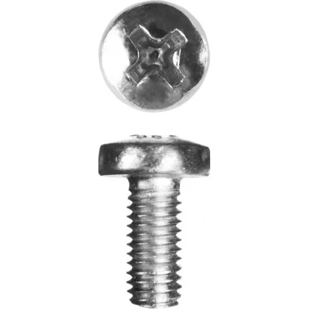 Винт ЗУБР "МАСТЕР" DIN 7985, класс прочности 4.8, оцинкованный, M5x10мм, 5кг 303150-05-010 купить в Надыме