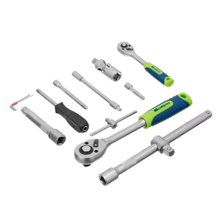 Набор инструментов Сибртех 13388, 1/2", 1/4", пластиковый кейс, 94 предмета купить в Надыме