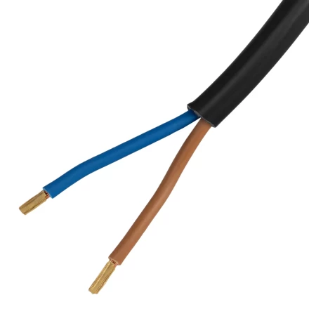 Шнур сетевой Denzel Energy Series, ПВС, 3 м, 2 x 1,5 мм, с неразборной вилкой, черный, 3 м, 37673 купить в Надыме